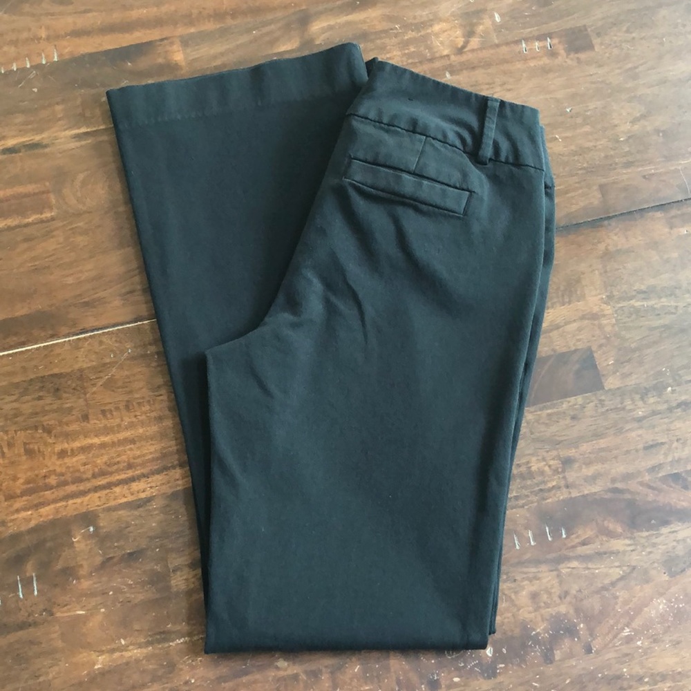 Banana Republic Women's Dress Pants Bootcut Flare Casual Slacks Black Size 4